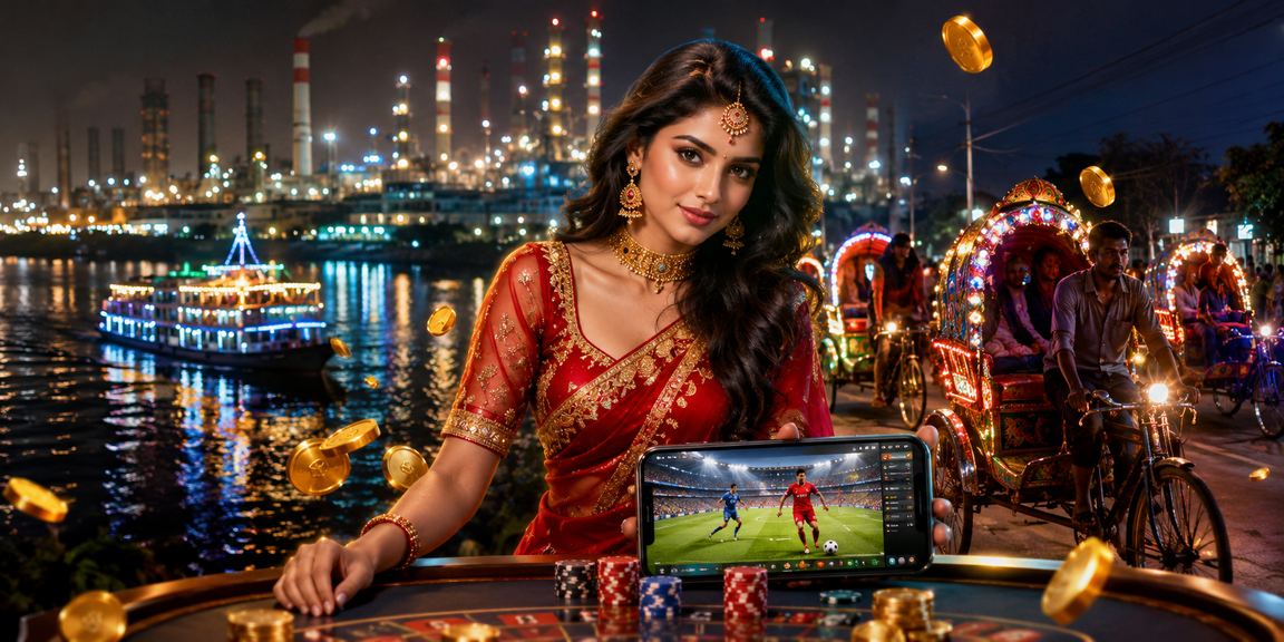 ঢাকায় স্পোর্টস বেটিং উপভোগ করছেন একজন তরুণ